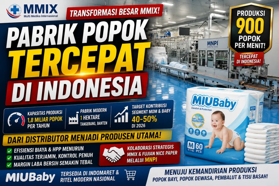 Hari Ini Saham MMIX Melesat, Pabrik Popok Tercepat di Indonesia Segera Beroperasi