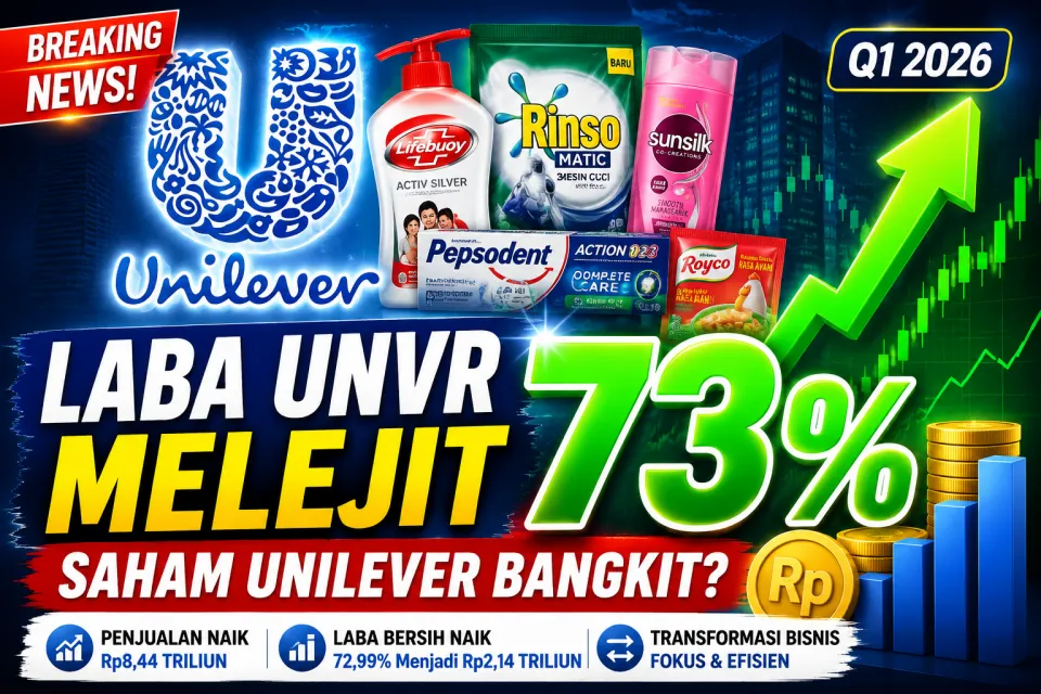 UNVR Hari ini Bikin Kejutan Besar! Terungkap Laba Meroket 73 Persen di Tengah Persaingan Ketat