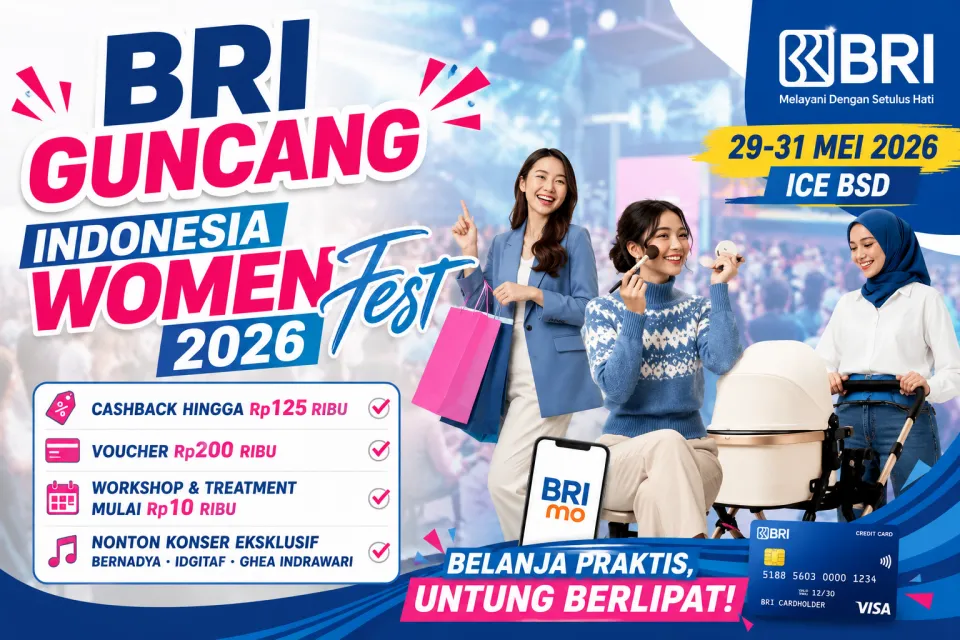 Ribuan Perempuan Padati Indonesia Women Fest 2026, Promo Fantastis BRI Jadi Magnet Utama
