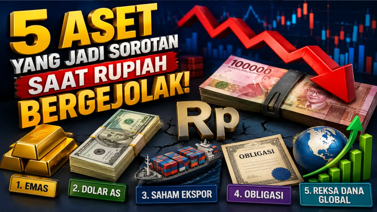 Hari Ini Rupiah Berfluktuasi, Ini 5 Aset yang Paling Banyak Diburu Investor