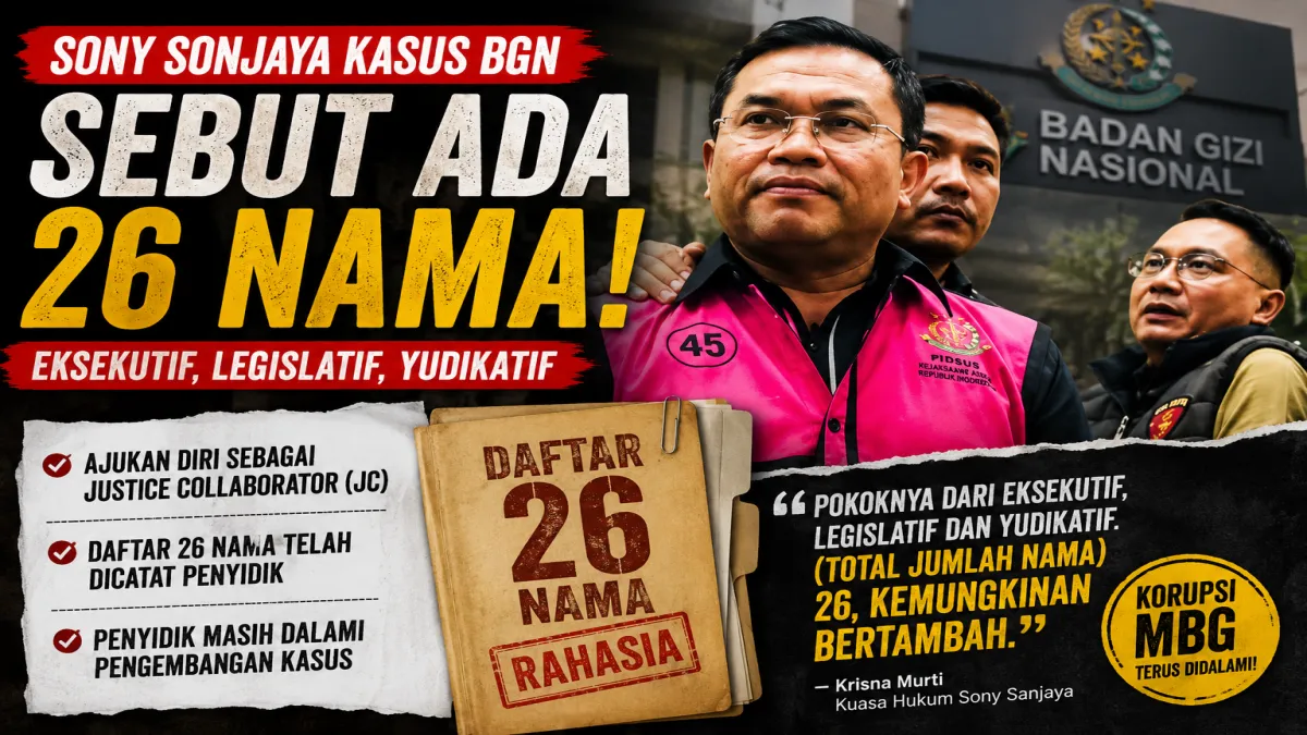 Heboh Kasus Korupsi MBG, Mantan Wakil Kepala BGN Sebut Ada 26 Nama, Sejumlah Pejabat Langsung Buka Suara