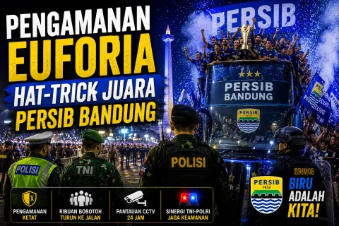 Bobotoh Bersiap! Polda Jabar Kerahkan Pengamanan Total untuk Euforia Hat-Trick Juara Persib Bandung