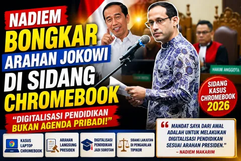 Terbaru Nadiem Bongkar Arahan Jokowi di Sidang Chromebook
