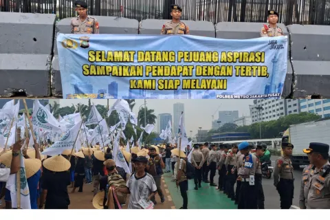 Polda Metro Jaya Kedepankan Pelayanan Humanis Saat Kawal Aksi KNARA di DPR