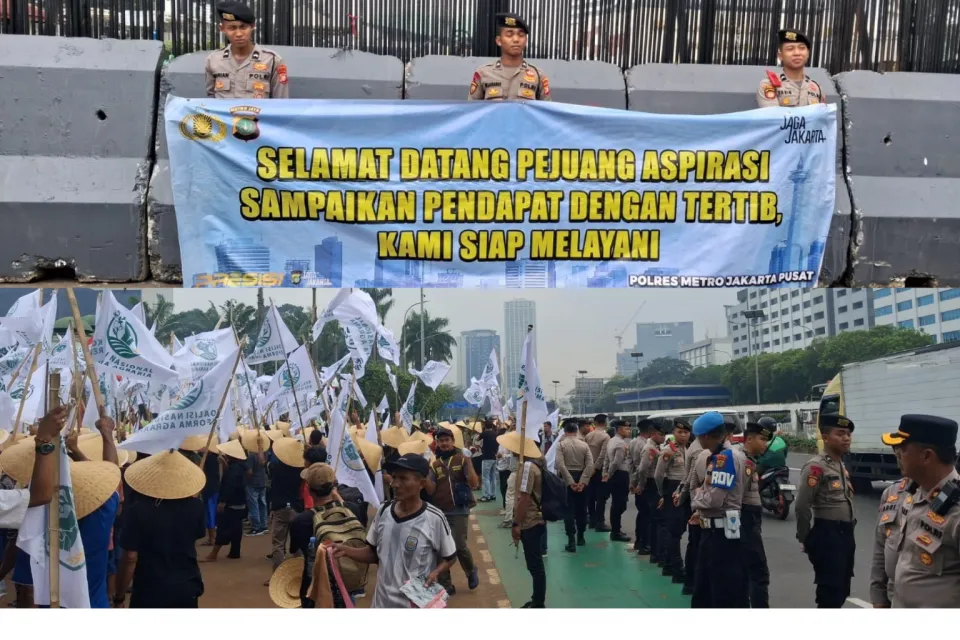 Polda Metro Jaya Kedepankan Pelayanan Humanis Saat Kawal Aksi KNARA di DPR