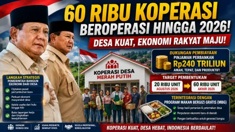 KDMP Disiapkan Jadi Mesin Ekonomi Desa Baru, Pemerintah Targetkan 60 Ribu Koperasi Beroperasi hingga 2026