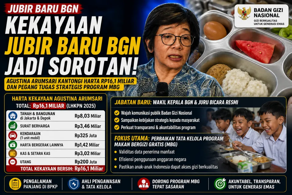 Terungkap Profil Agustina Arumsari, Fakta Jubir Baru BGN Berharta Rp16 Miliar