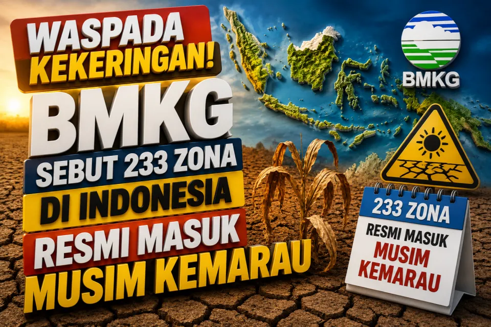 Waspada Kekeringan! BMKG Sebut 233 Zona di Indonesia Resmi Masuk Musim Kemarau