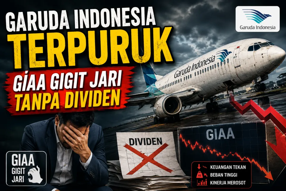 Garuda Indonesia Terpuruk! Disuntik Rp23,6 Triliun Tapi Tetap Boncos, Investor GIAA Gigit Jari Tanpa Dividen