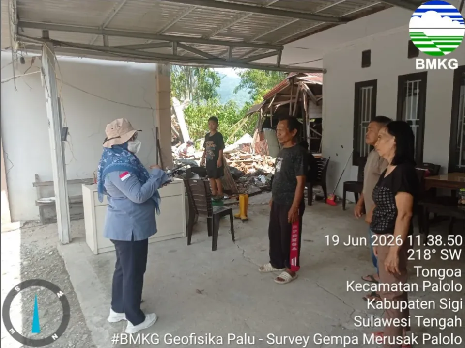 949 Gempa Susulan Guncang Sulawesi Tengah, BMKG Turun Langsung Petakan Kerusakan Pascagempa M6,7 di Sigi dan Palu