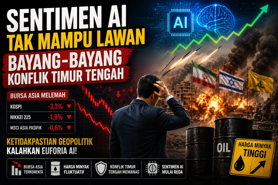 Ketidakpastian Timur Tengah Bayangi Pasar, Hari ini Bursa Asia Melemah Meski Sentimen AI Menguat