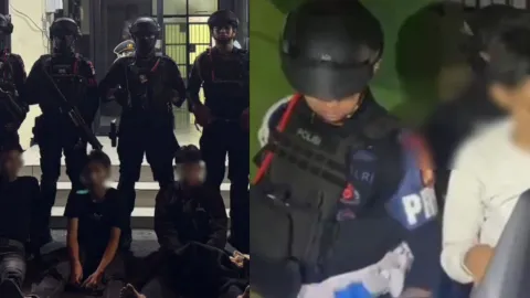 Brimob Polda Metro Jaya Patroli Dini Hari, 17 Orang Diamankan Terkait Tawuran dan Narkoba 