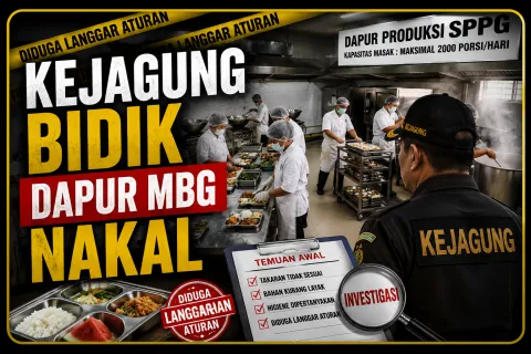 Mulai Hari Ini Dapur MBG Terancam Disisir Kejagung, Pengusutan Korupsi BGN Meluas ke Daerah