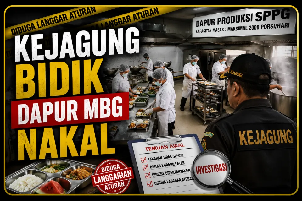 Mulai Hari Ini Dapur MBG Terancam Disisir Kejagung, Pengusutan Korupsi BGN Meluas ke Daerah