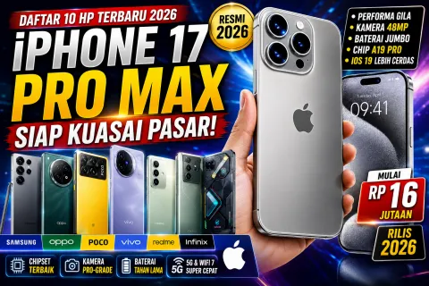 10 HP Terbaru 2026 yang Paling Diburu di Indonesia, Samsung S26 hingga iPhone 17 Pro Max Siap Kuasai Pasar