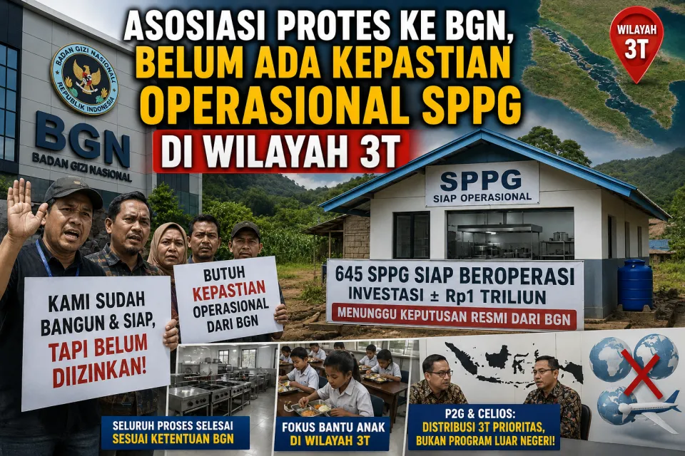 Hari Ini Asosiasi Protes ke BGN, Ratusan SPPG di Wilayah 3T Belum Dapat Kepastian Operasional