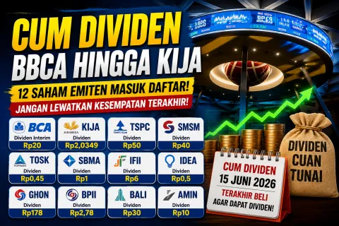 BBCA hingga KIJA Masuk Cum Dividen Hari Ini, Investor Punya Kesempatan Terakhir Raih Cuan Tunai