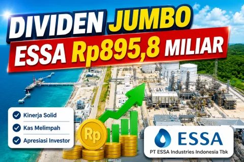 Dividen Jumbo ESSA Rp895,8 Miliar Resmi Dibagikan, Yield Tembus 8 Persen! Catat Jadwal Cum Date 26 Juni 2026