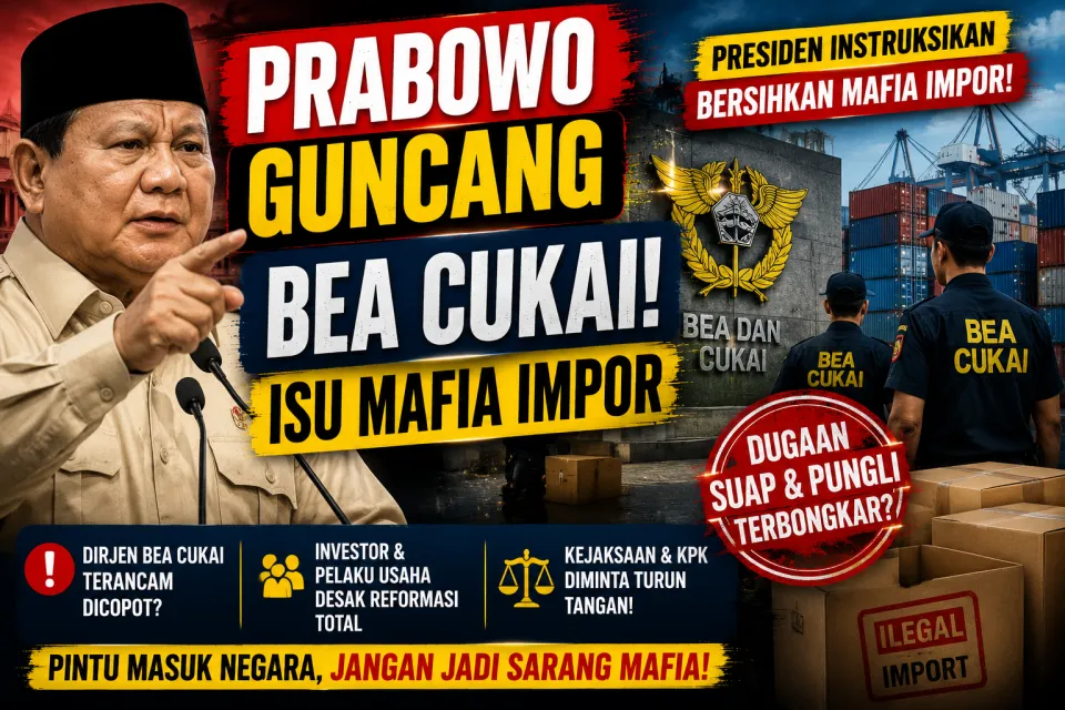 Prabowo Guncang Bea Cukai! Terungkap Mafia Impor dan Fakta Dugaan Suap Bikin Posisi Dirjen Terancam