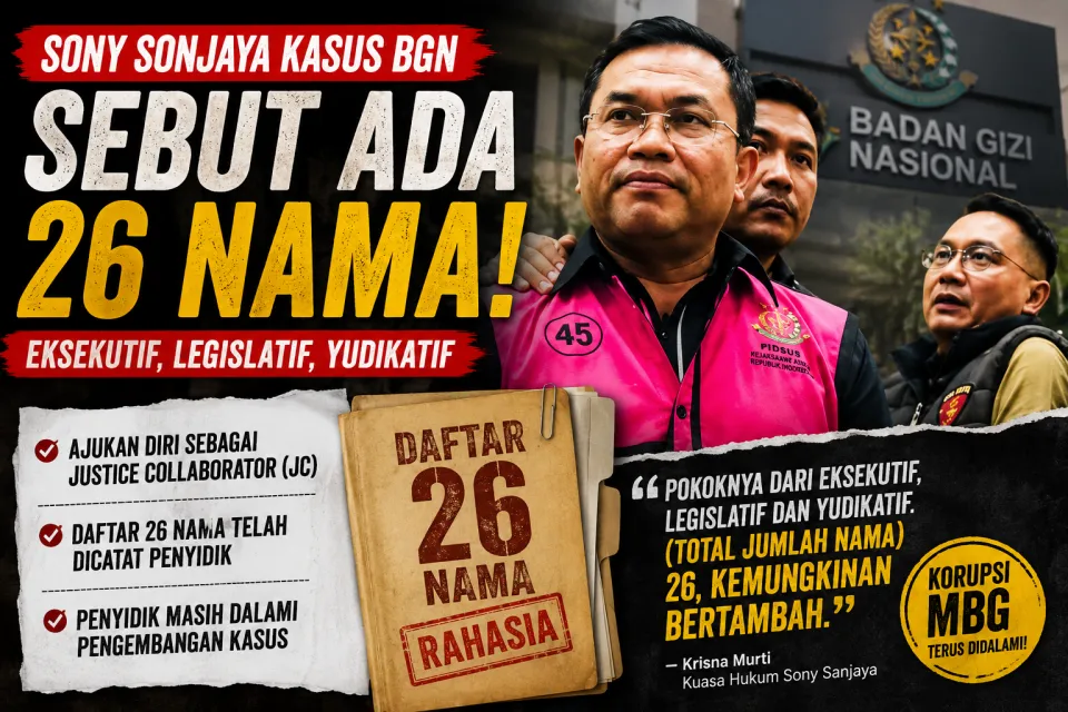 Heboh Kasus Korupsi MBG, Mantan Wakil Kepala BGN Sebut Ada 26 Nama, Sejumlah Pejabat Langsung Buka Suara