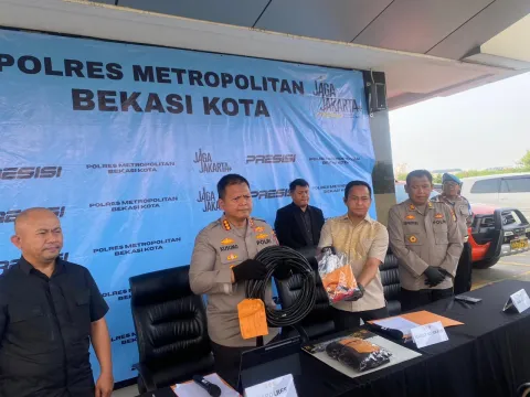 Residivis Kembali Beraksi, Polisi Ungkap Kasus Pencurian Kabel BTS di Pekayon